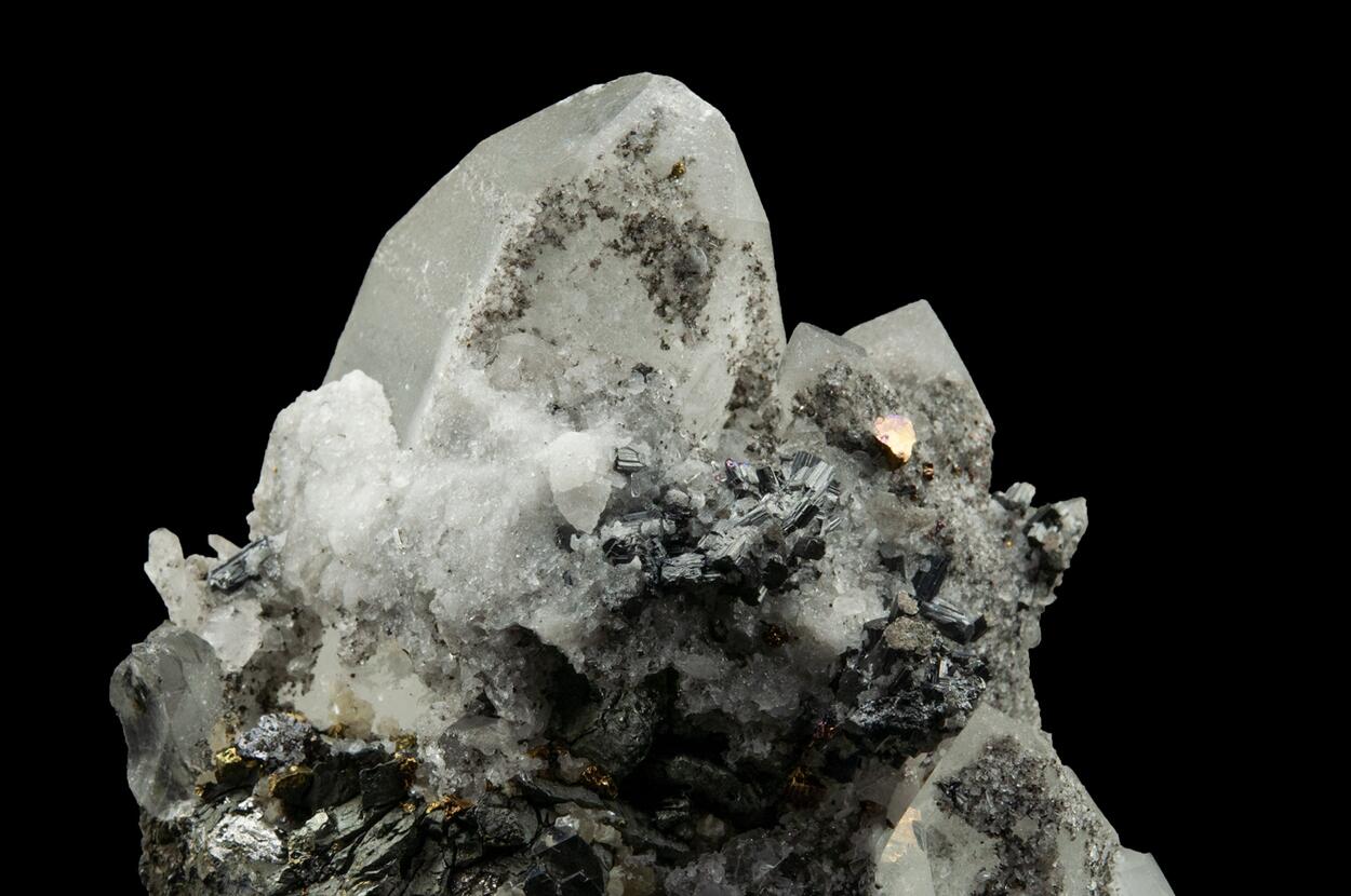 Bournonite On Quartz