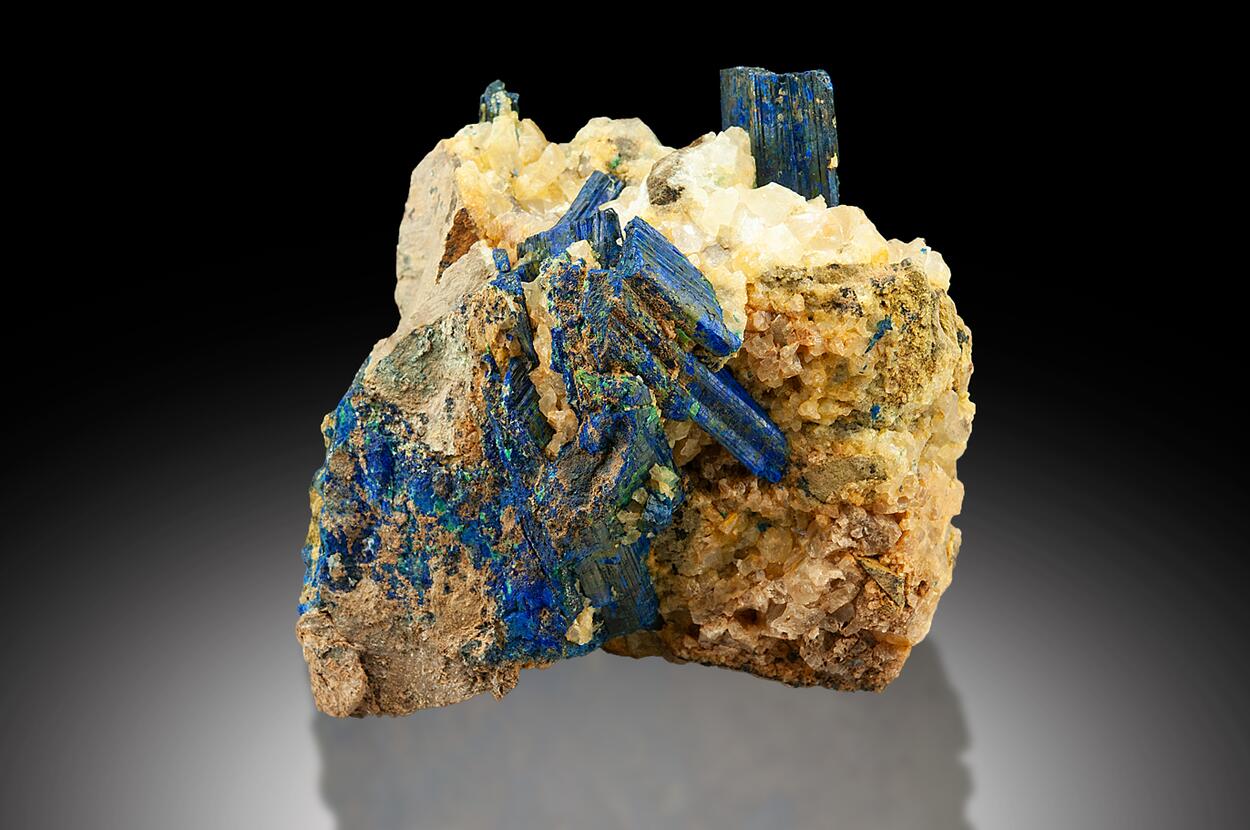 Chalcostibite & Malachite