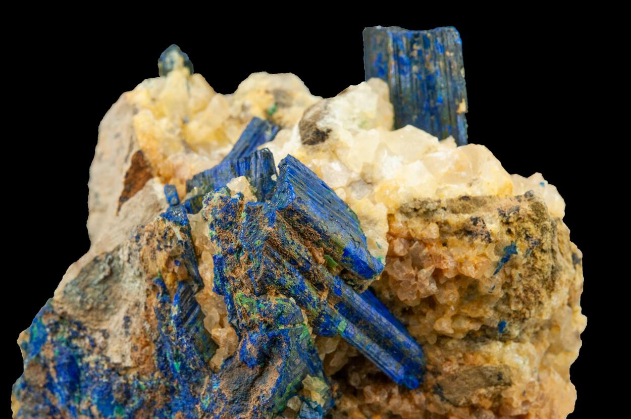 Chalcostibite & Malachite