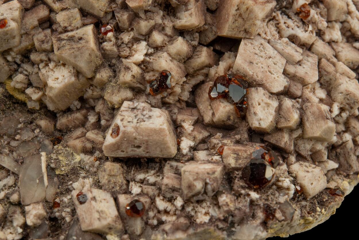 Spessartine Microcline & Smoky Quartz