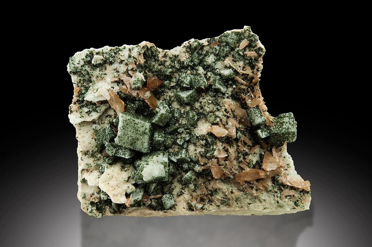 Titanite & Adularia With Chlorite Group