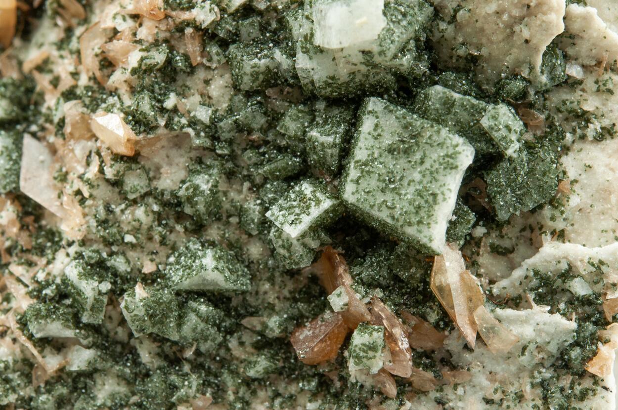 Titanite & Adularia With Chlorite Group
