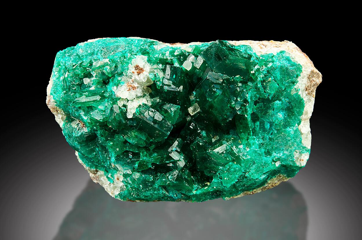 Dioptase & Calcite
