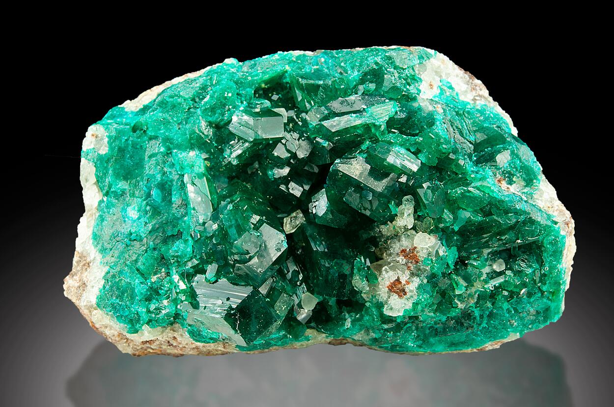 Dioptase & Calcite