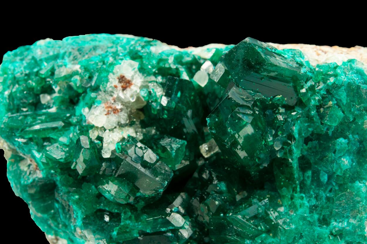 Dioptase & Calcite