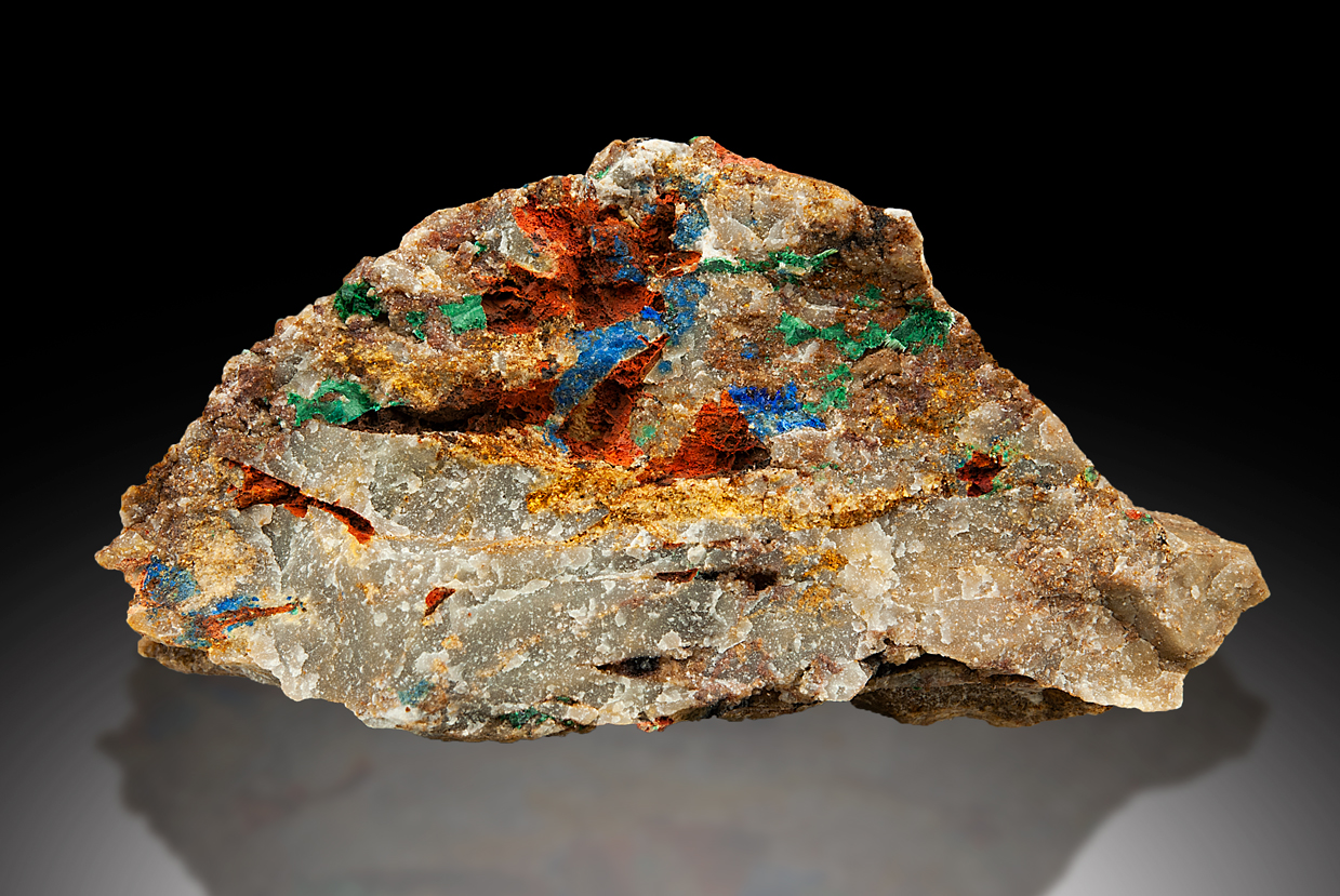 Cinnabar Azurite & Malachite