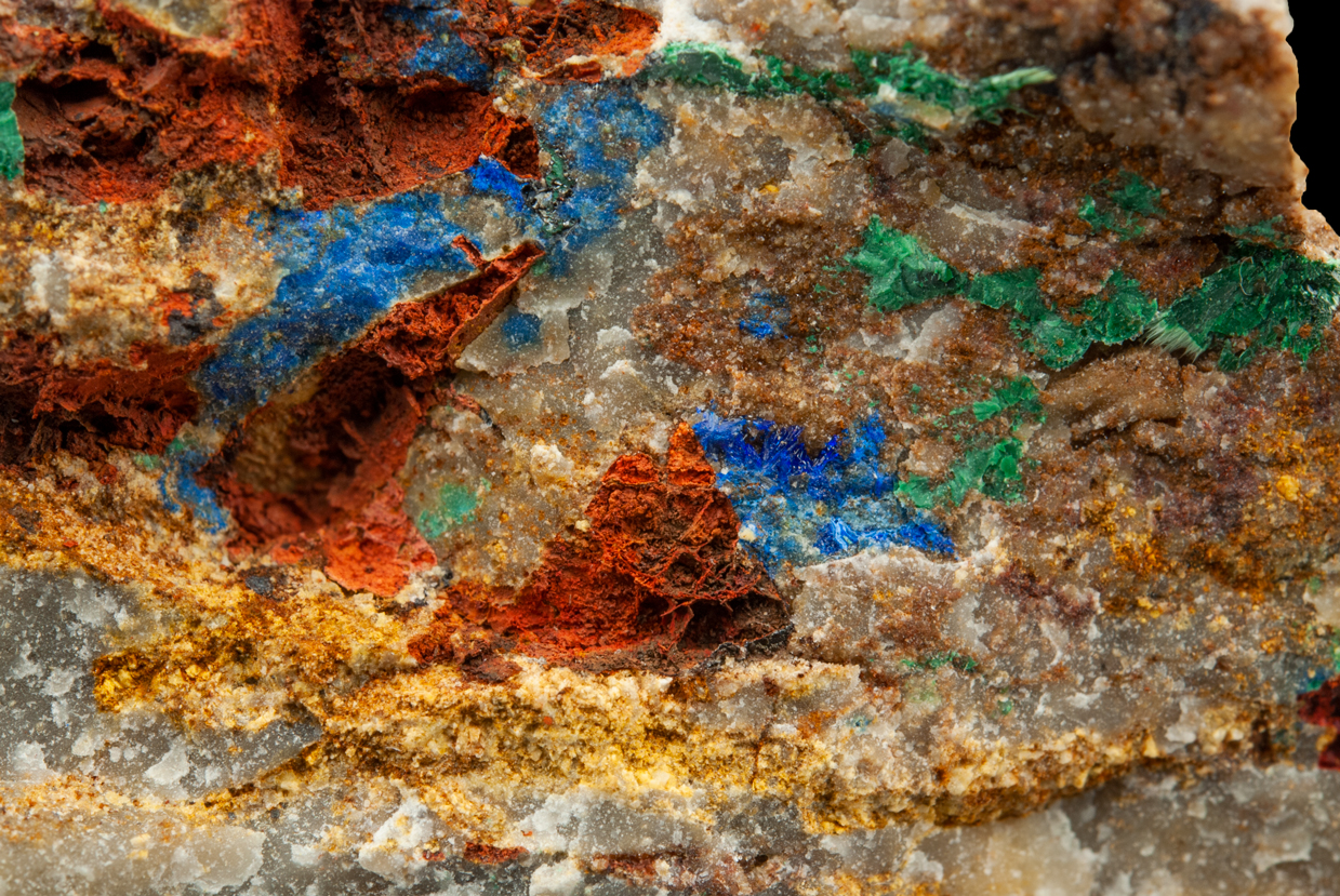 Cinnabar Azurite & Malachite