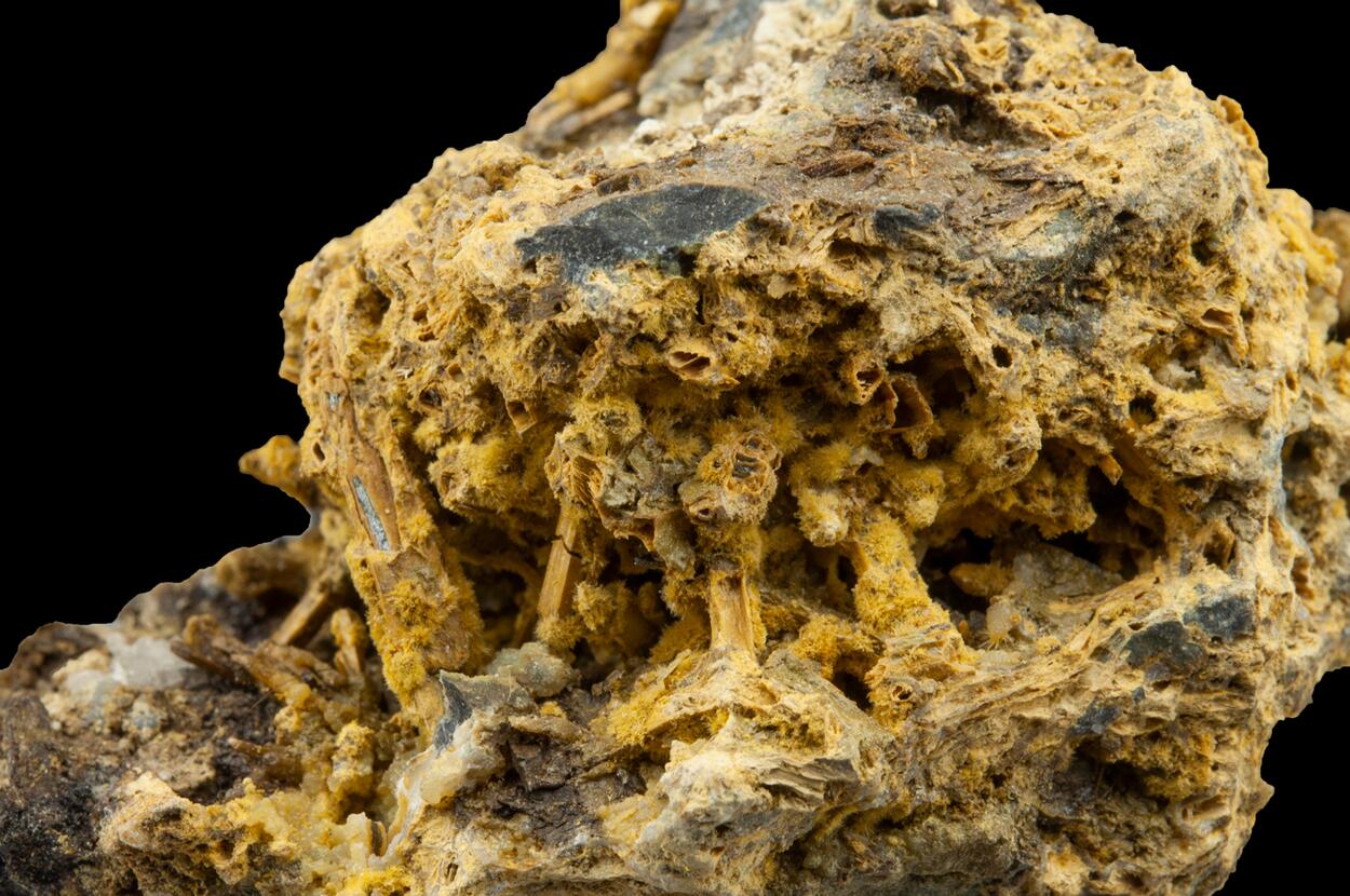 Cervantite On Stibiconite