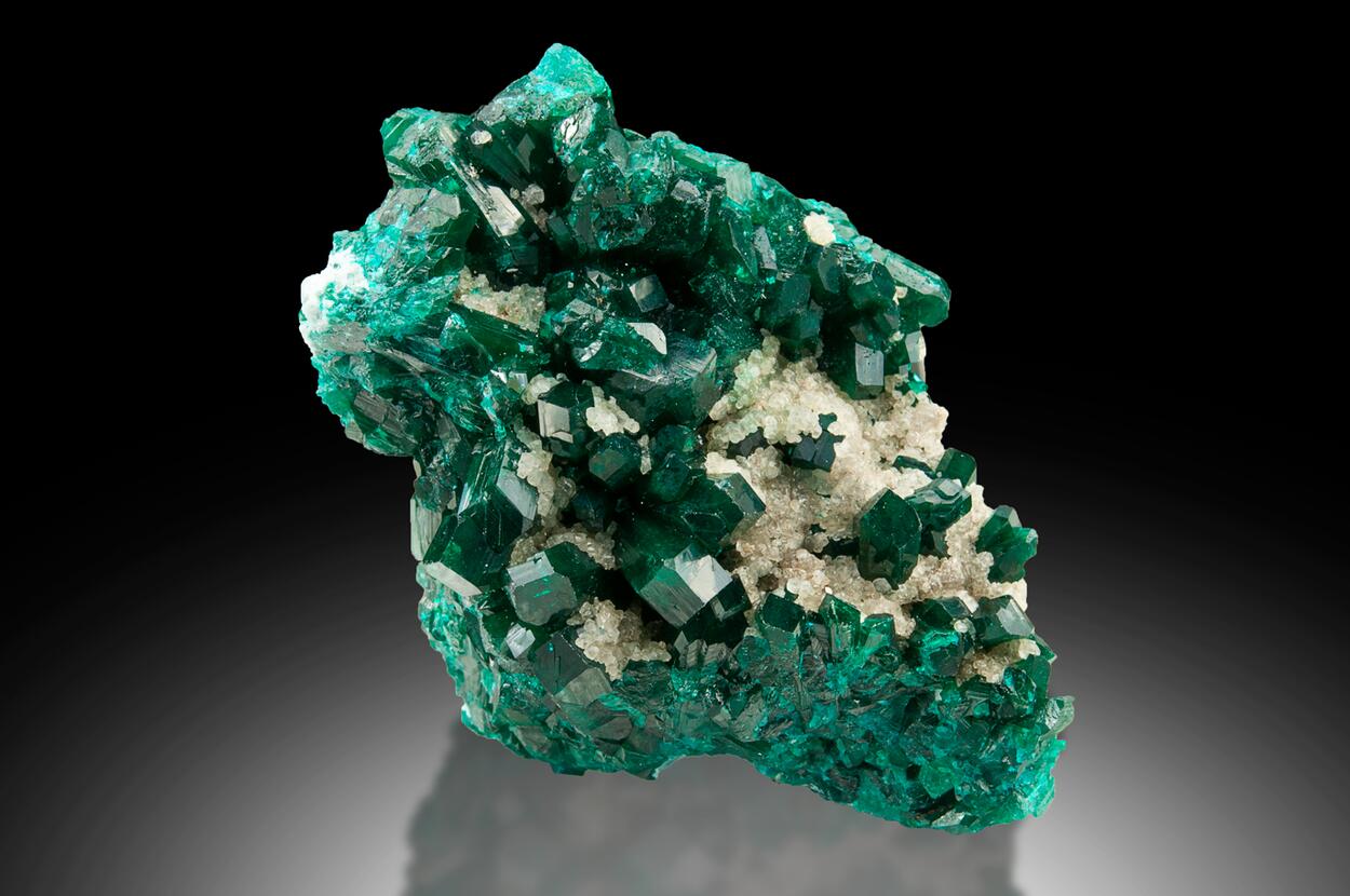 Dioptase & Calcite