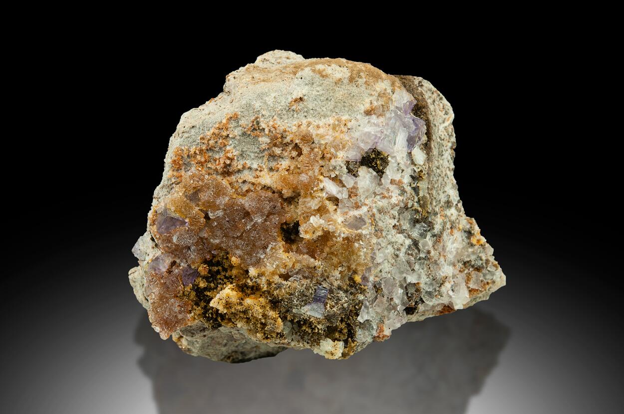 Fluorite With Hemimorphite