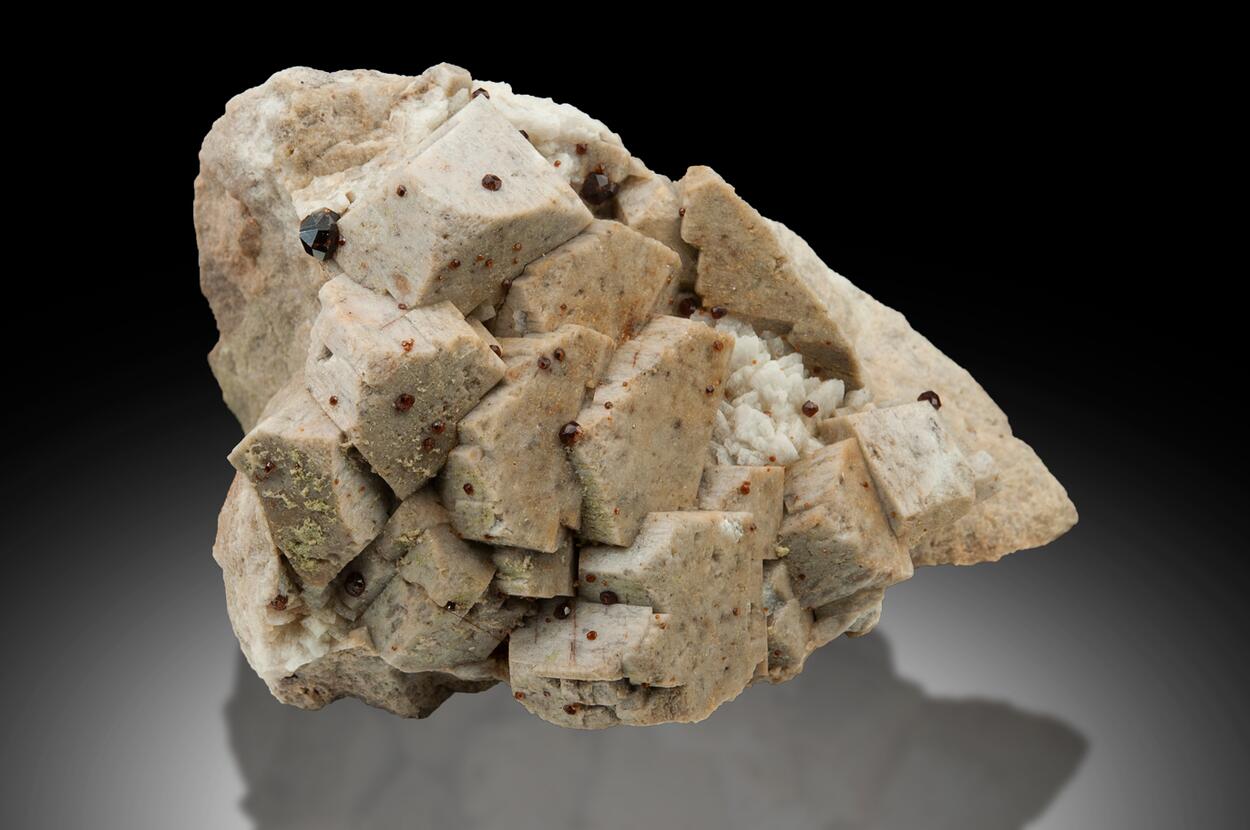 Spessartine On Microcline