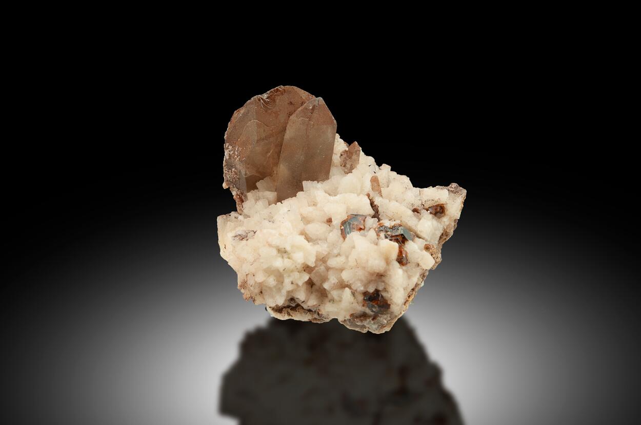 Smoky Quartz Spessartine & Albite