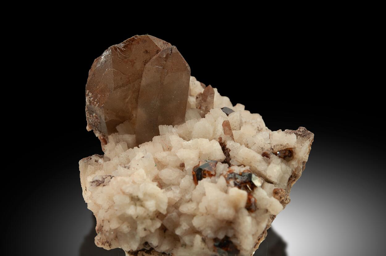 Smoky Quartz Spessartine & Albite
