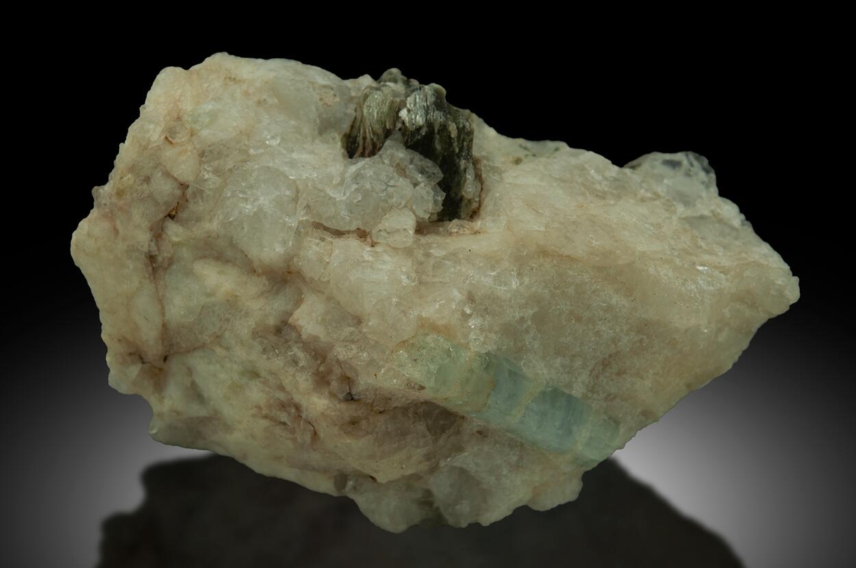 Beryl Var Aquamarine & Clintonite