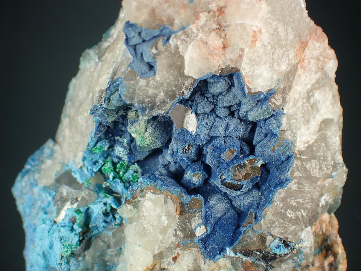 Shattuckite Malachite & Quartz