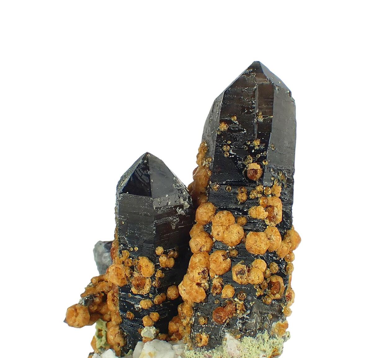 Smoky Quartz Spessartine & Fluorite