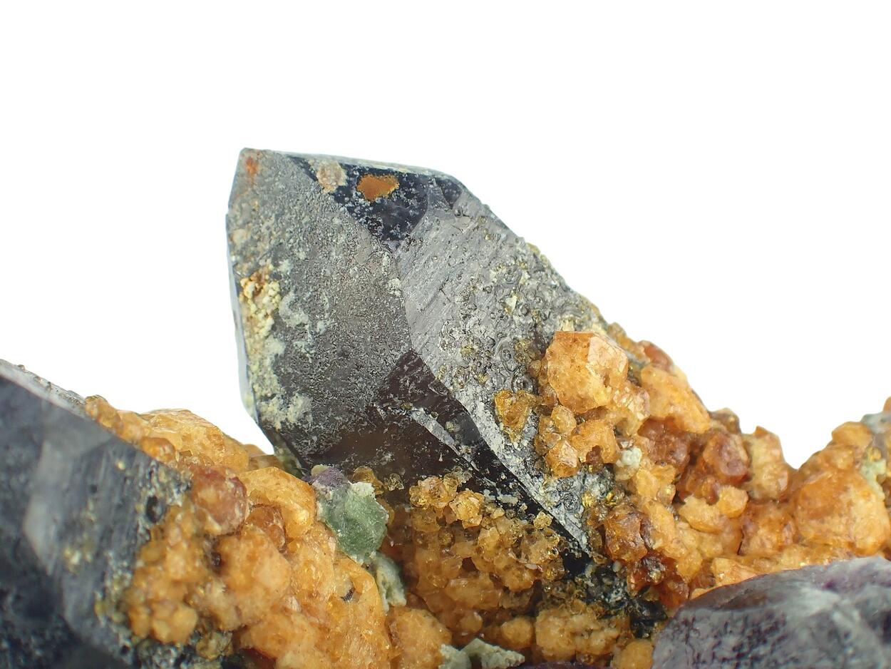 Smoky Quartz Spessartine & Fluorite