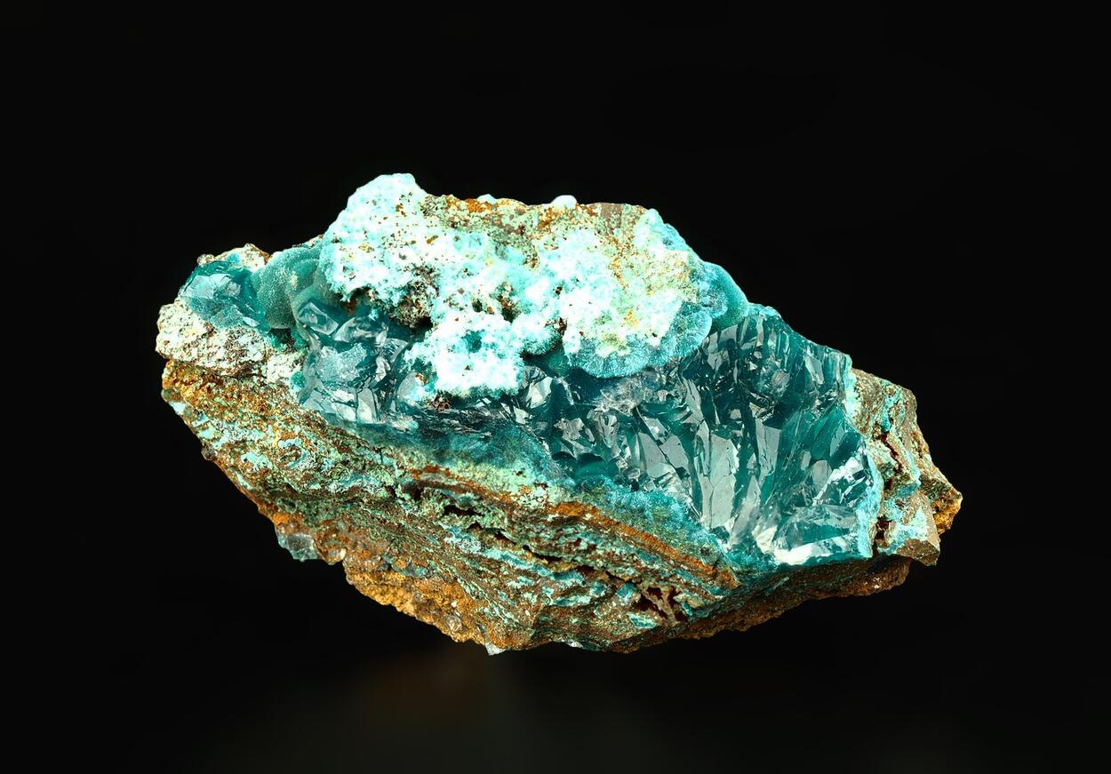 Rosasite & Calcite