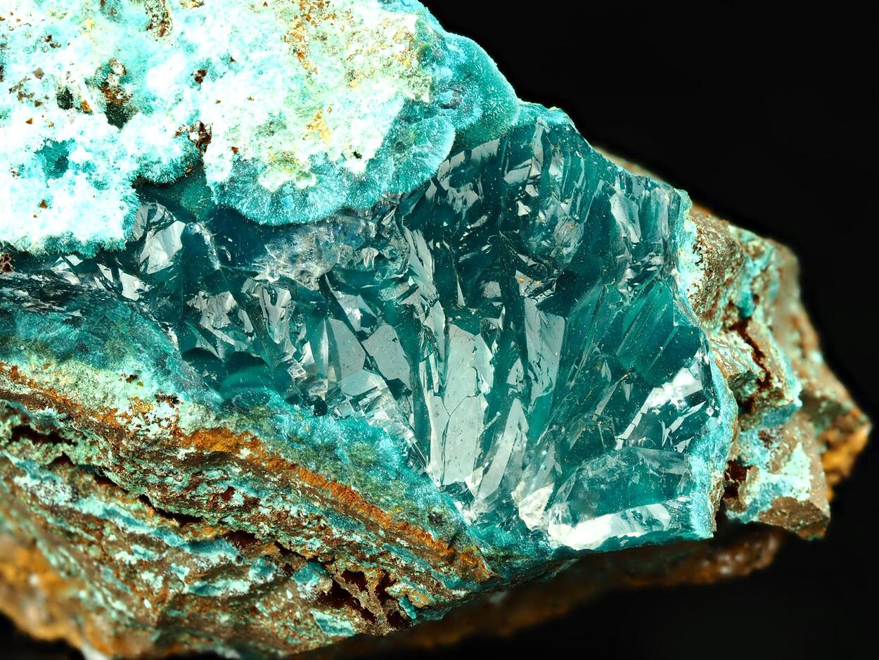 Rosasite & Calcite