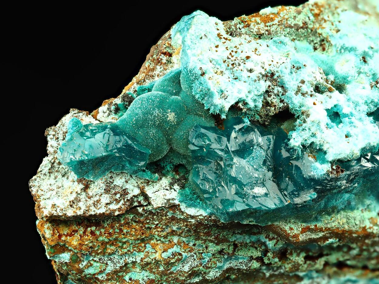 Rosasite & Calcite