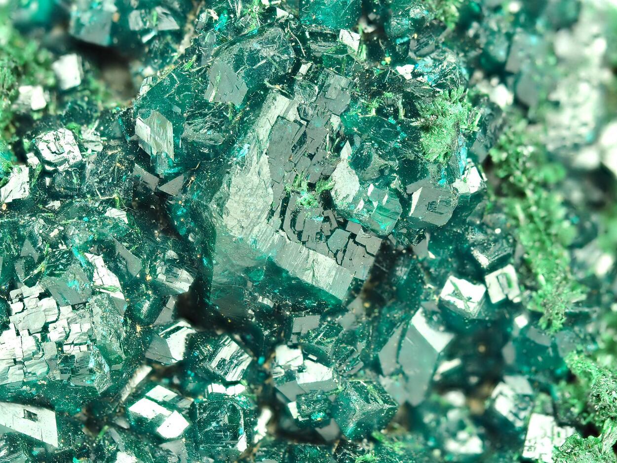 Dioptase & Malachite