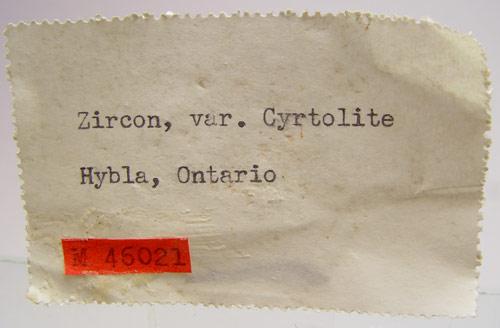 Zircon Var Cyrtolite