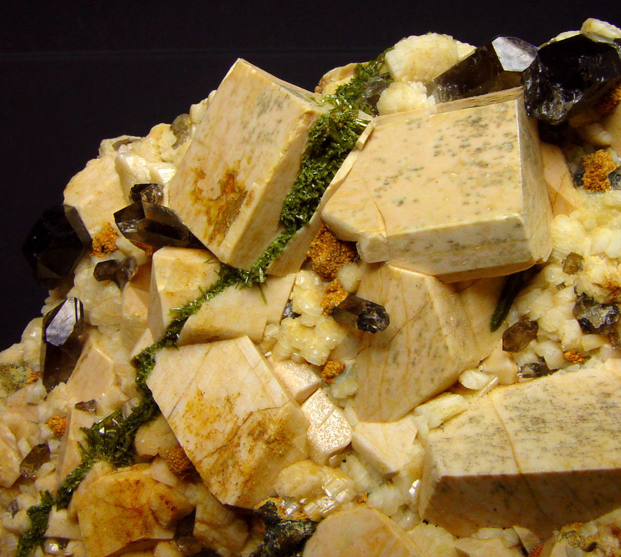 Microcline & Smoky Quartz