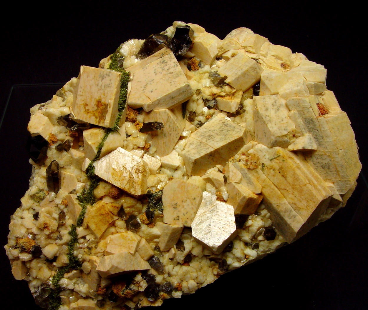 Microcline & Smoky Quartz