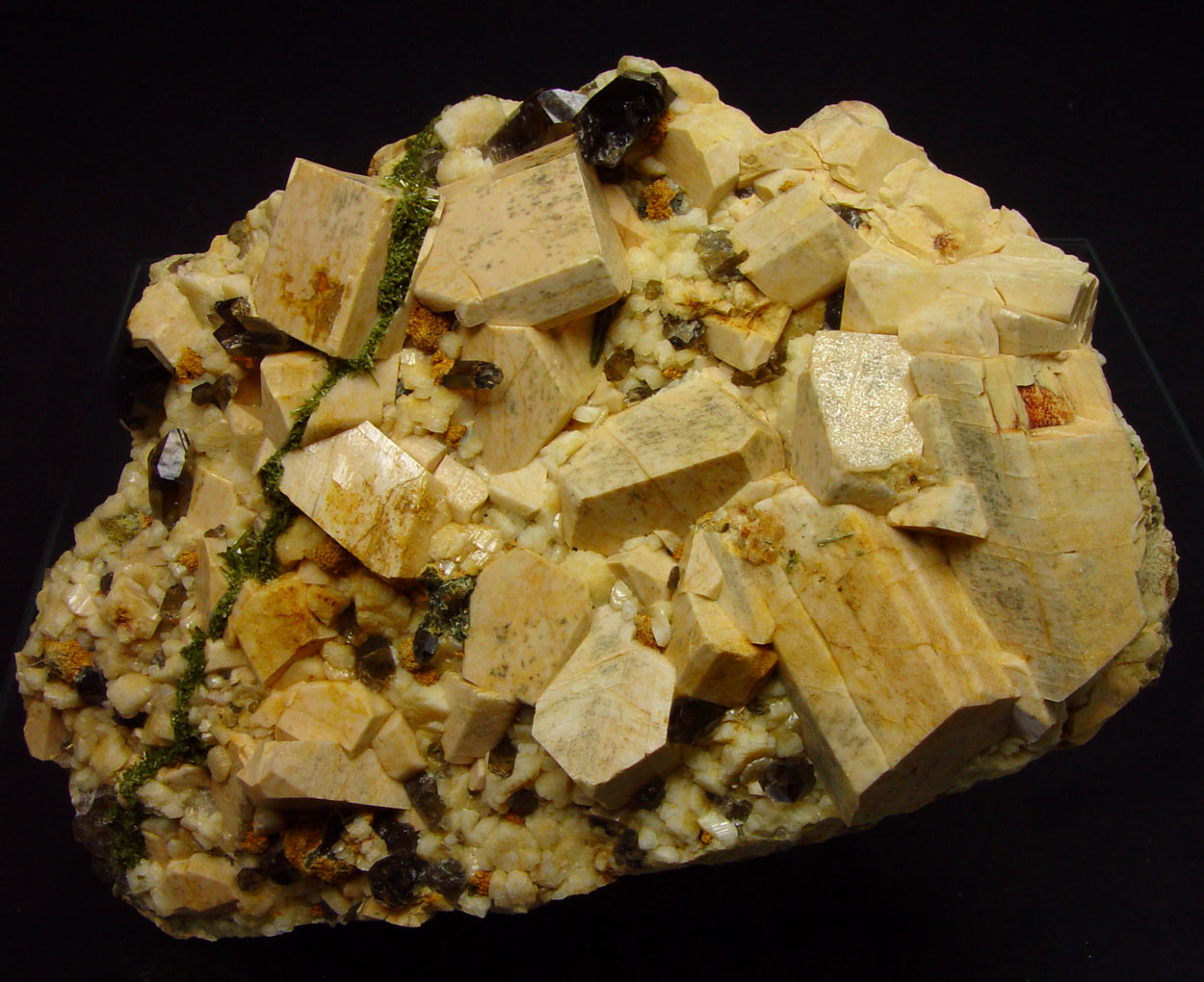 Microcline & Smoky Quartz