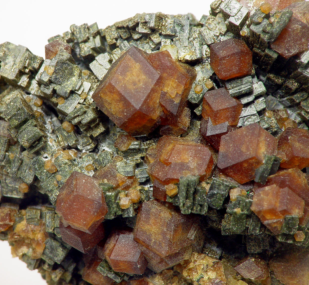 Andradite On Hedenbergite