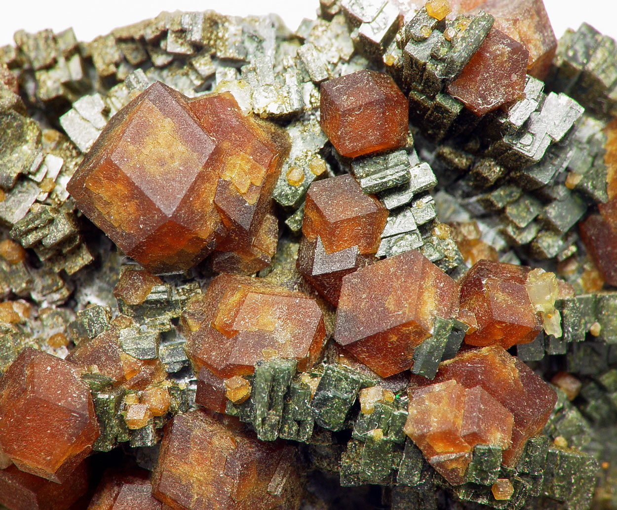 Andradite On Hedenbergite