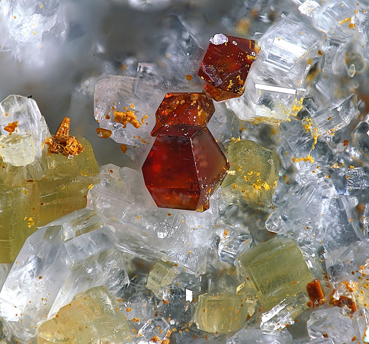 Synchisite-(Ce) & Anatase