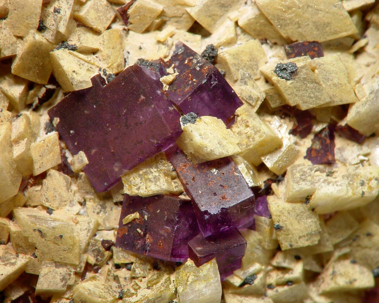 Fluorite On Dolomite