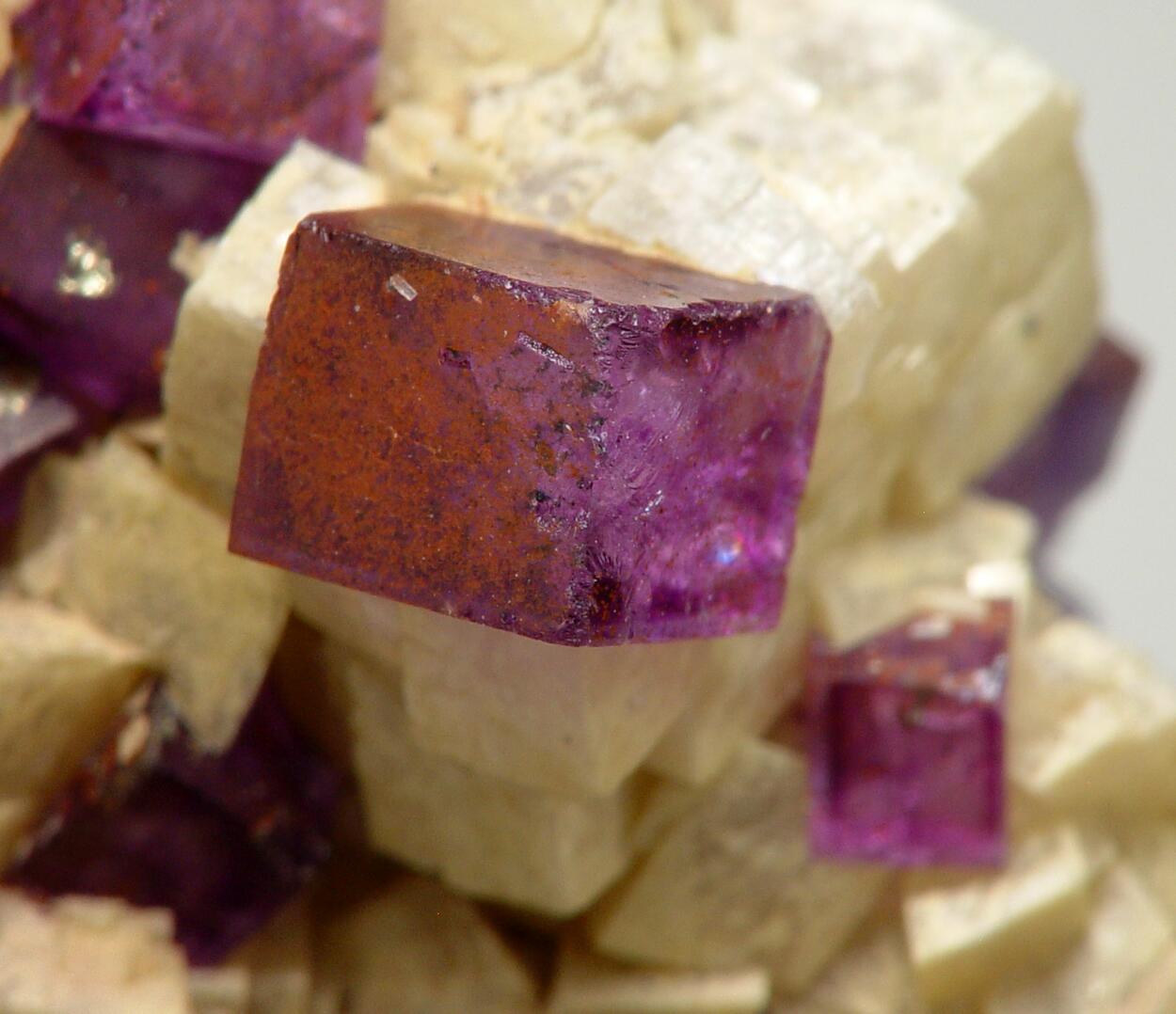 Fluorite On Dolomite