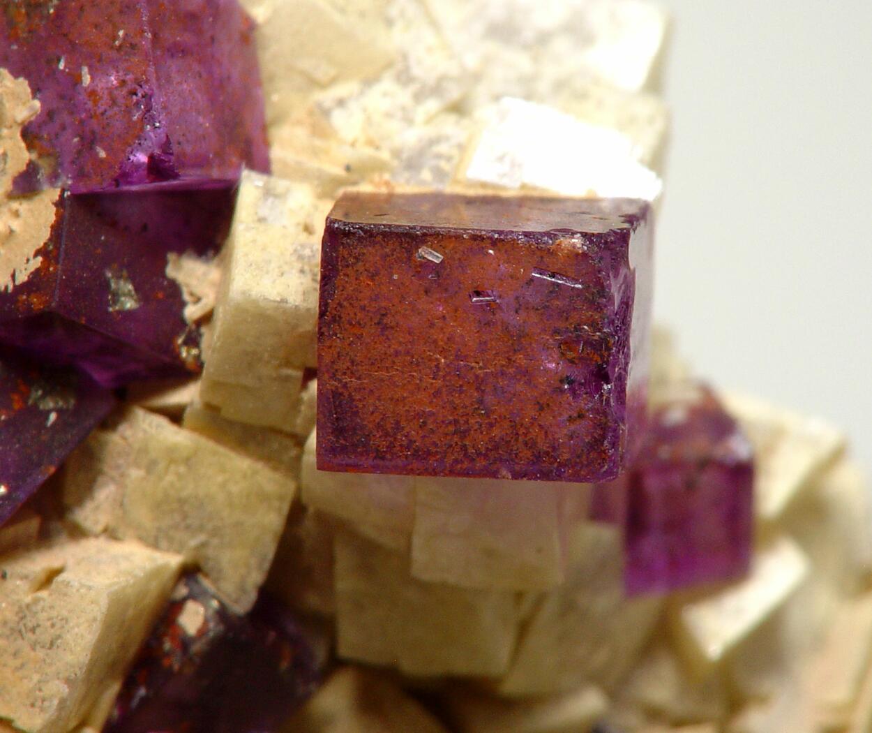 Fluorite On Dolomite