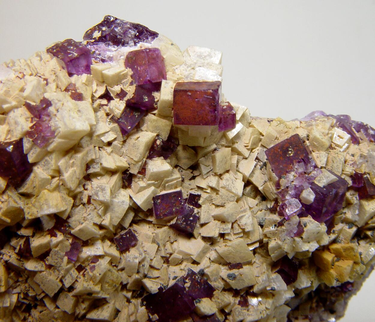 Fluorite On Dolomite
