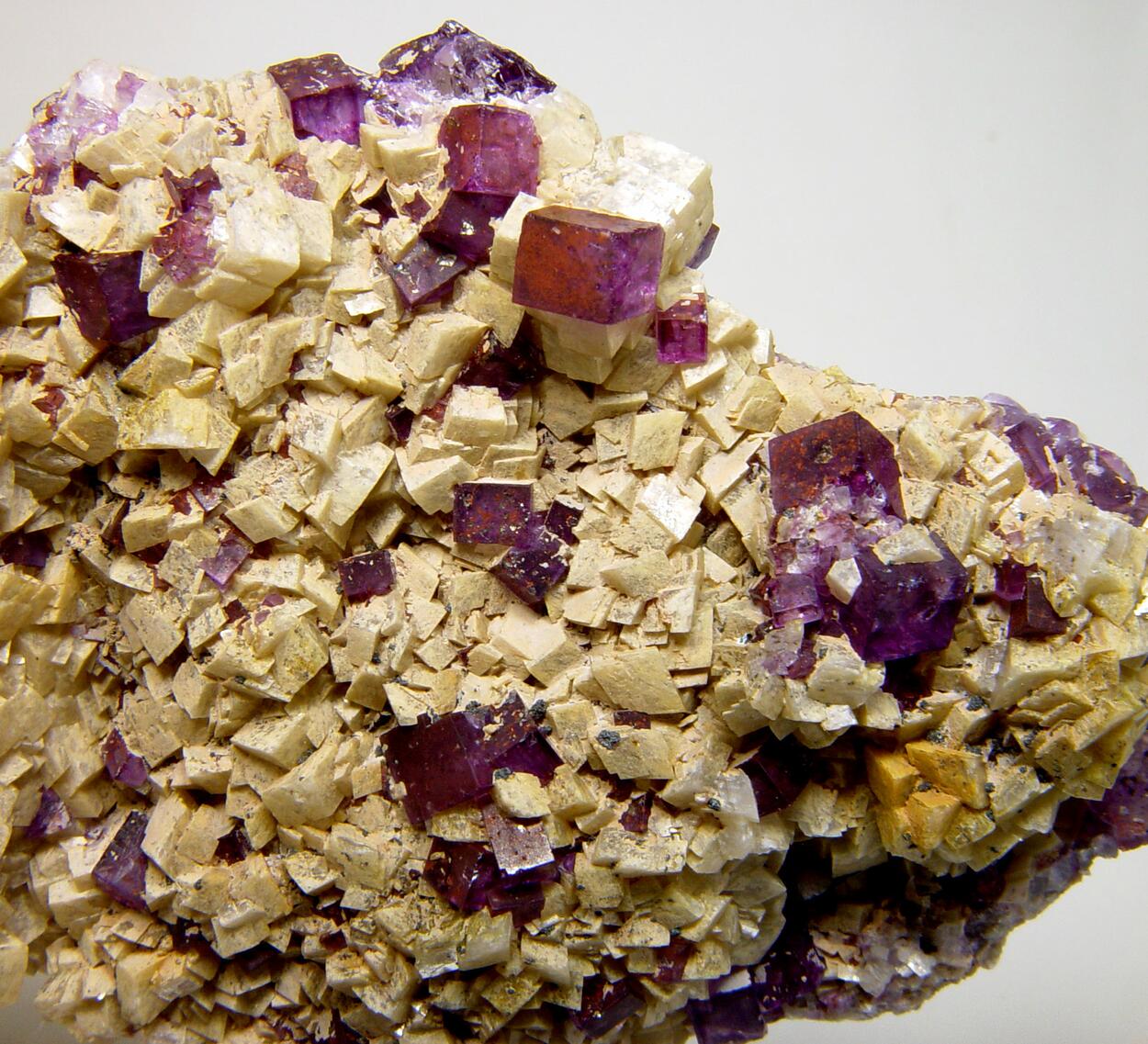 Fluorite On Dolomite