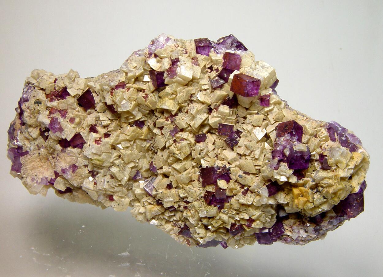 Fluorite On Dolomite