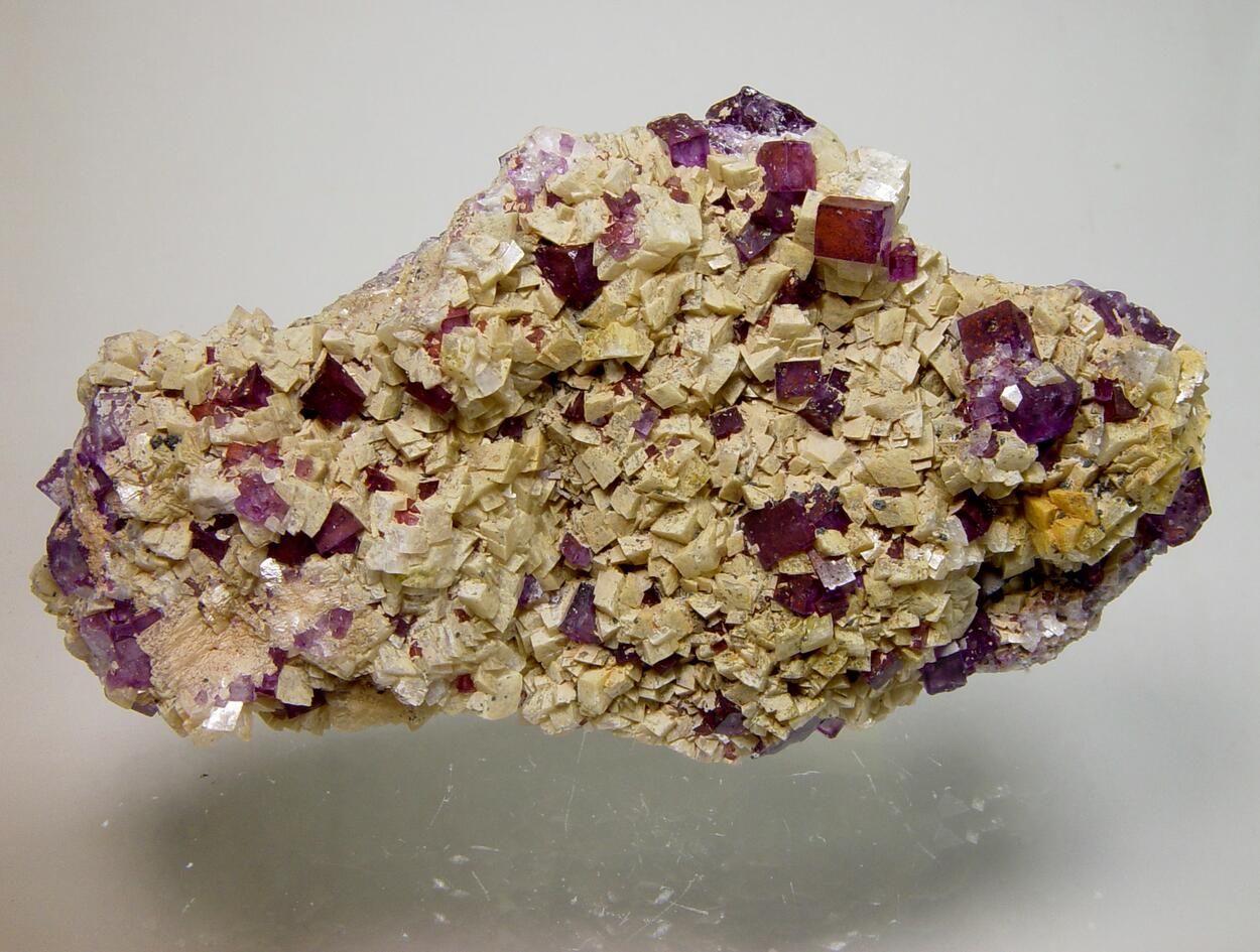 Fluorite On Dolomite