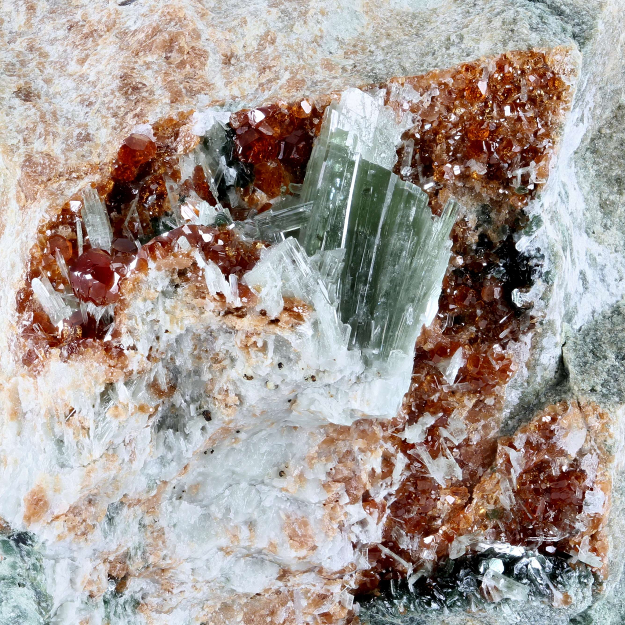 Hessonite With Diopside