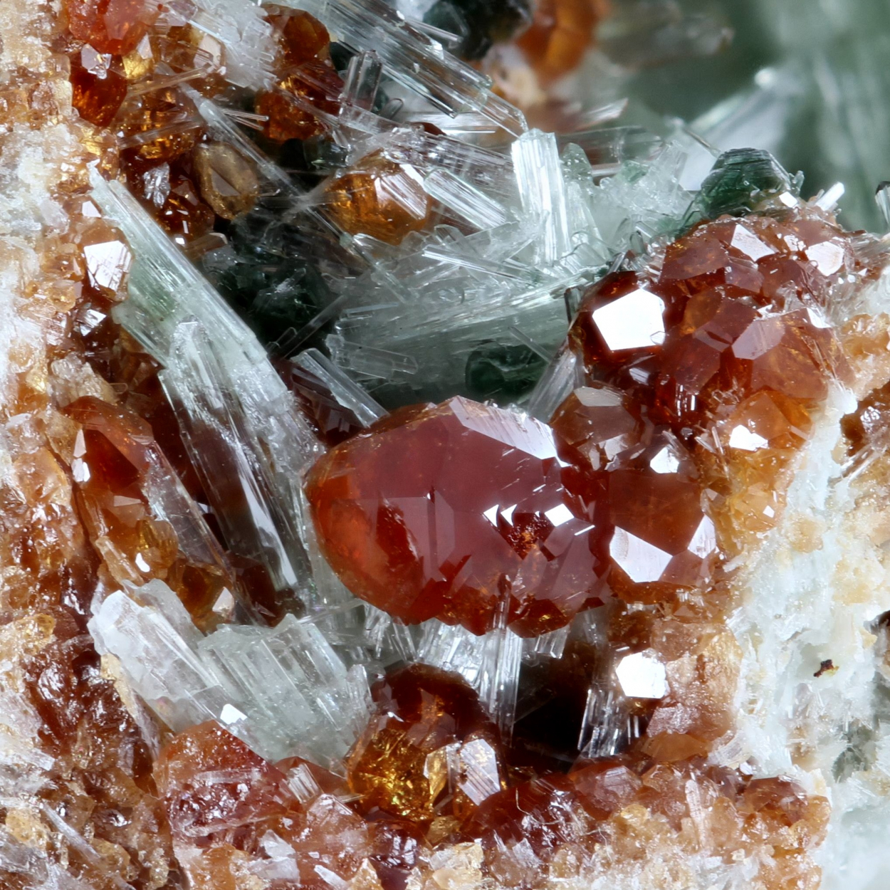 Hessonite With Diopside