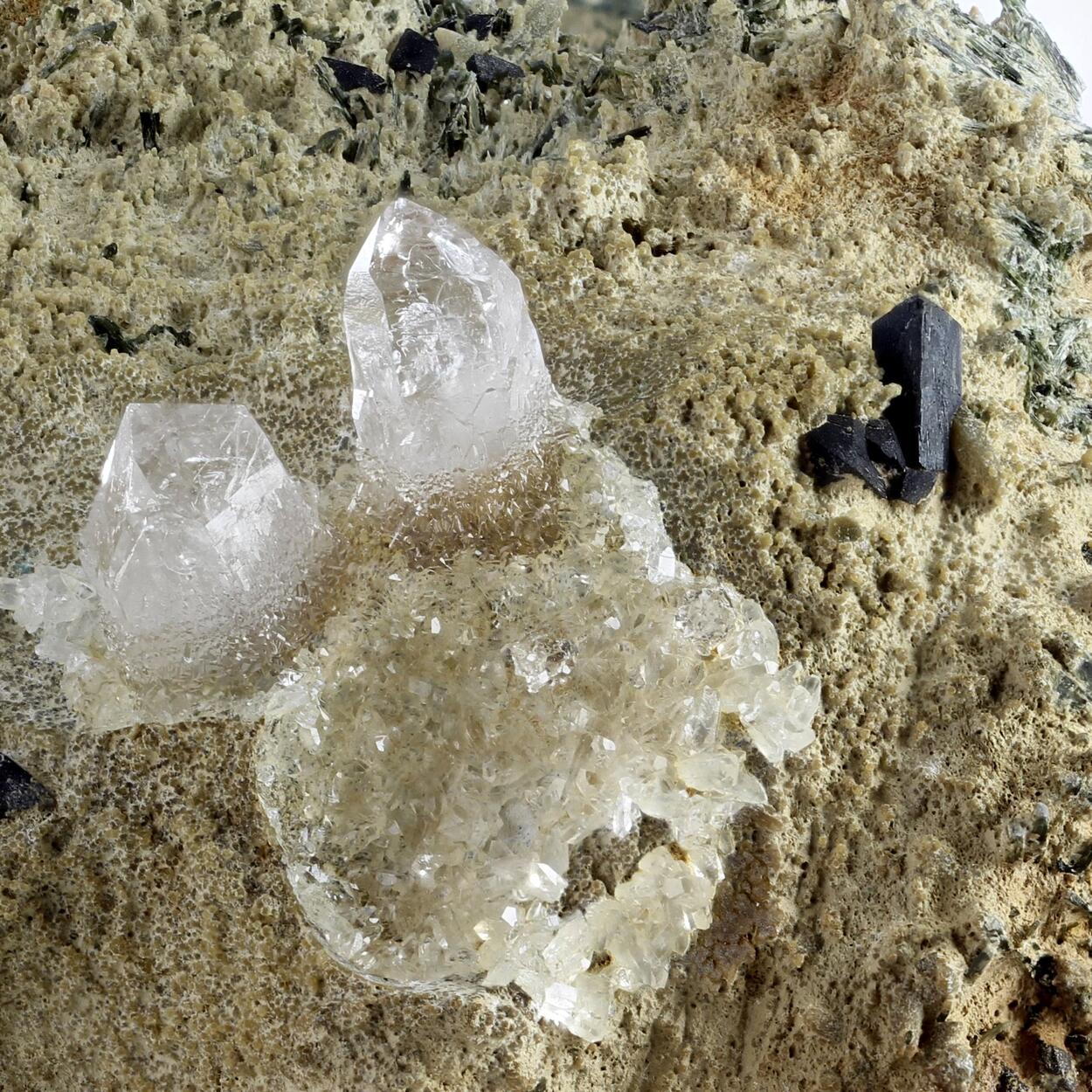 Ilvaite With Quartz