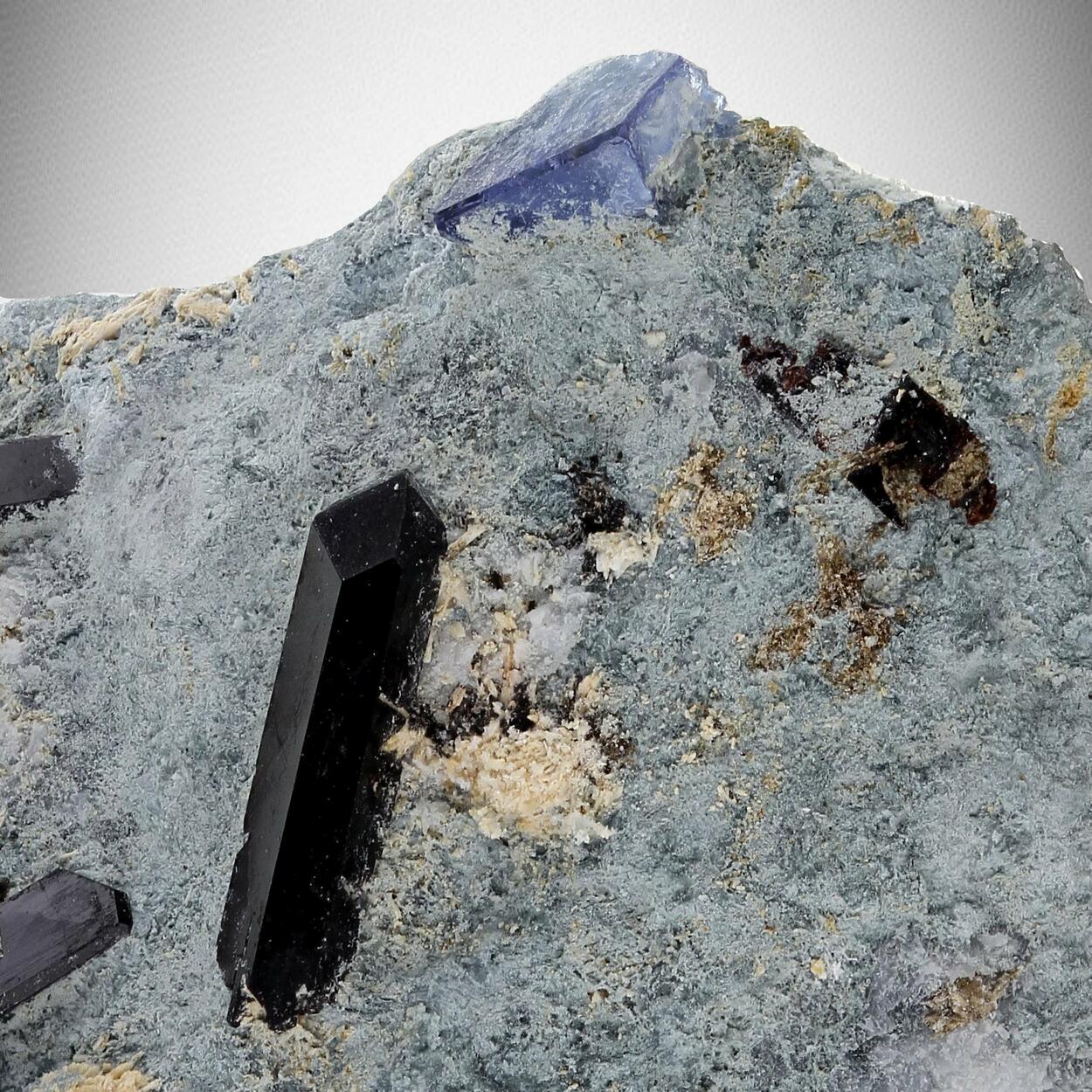 Benitoite With Neptunite