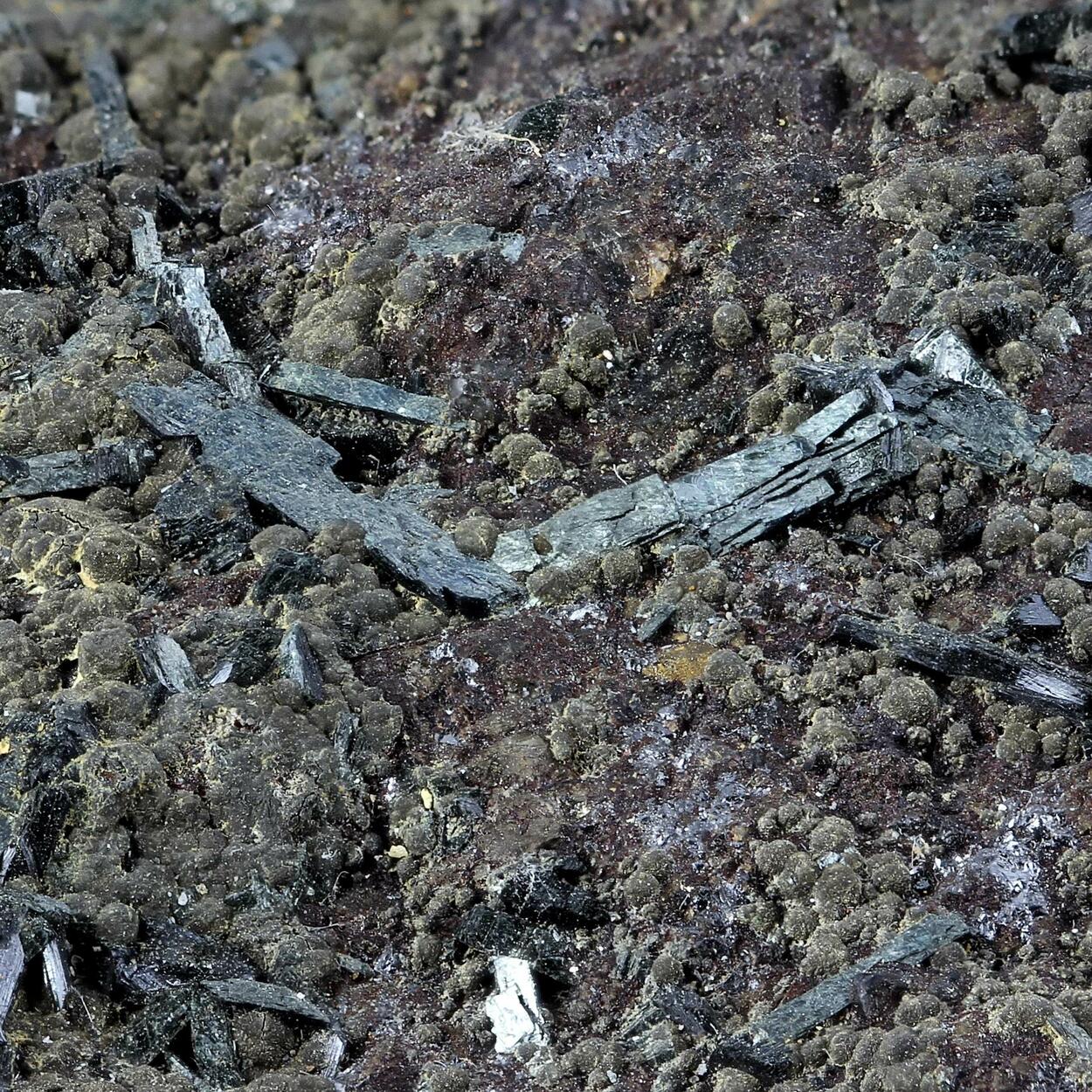 Vivianite With Pyrrhotite