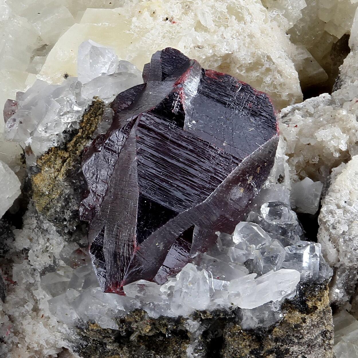 Cinnabar On Dolomite