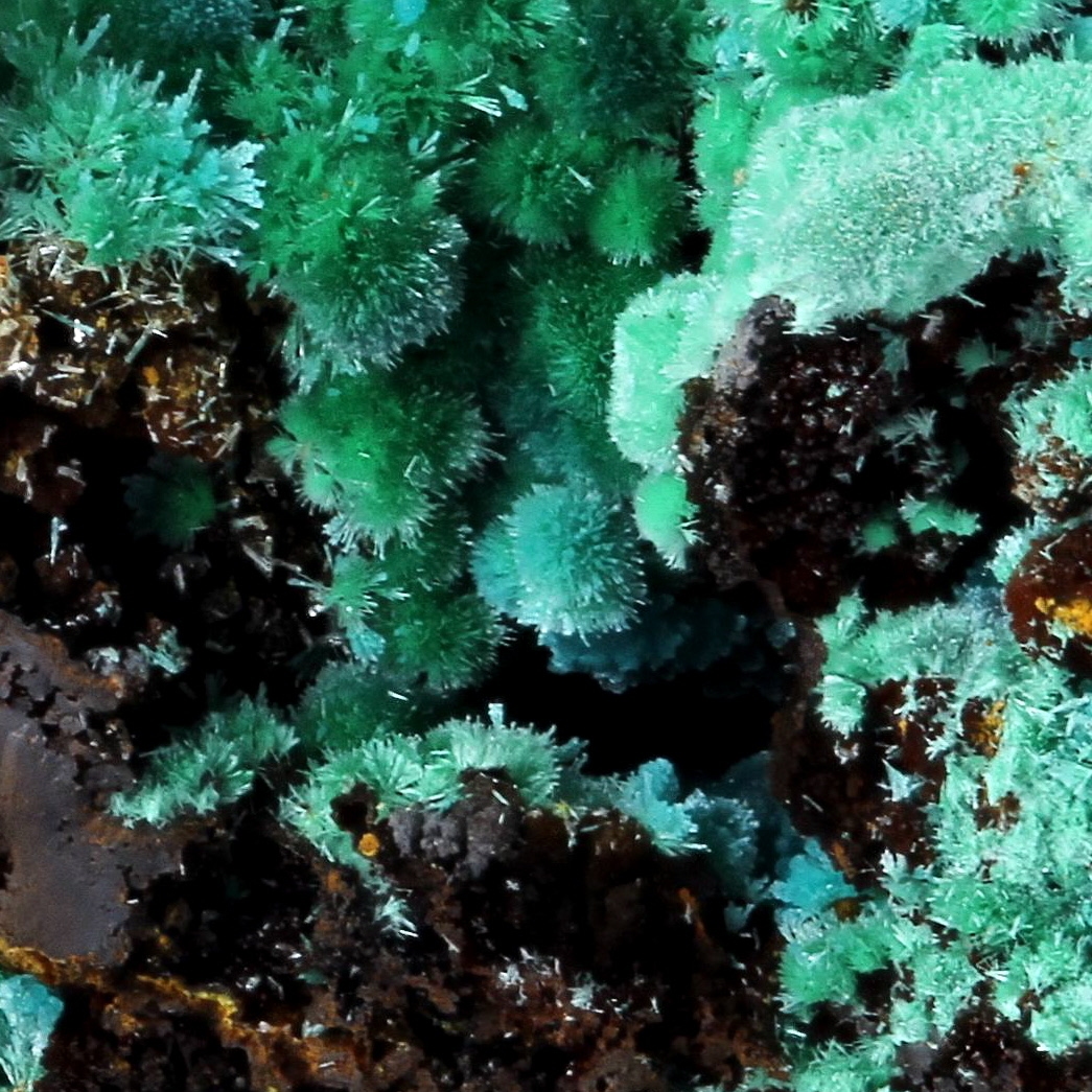 Rosasite With Malachite