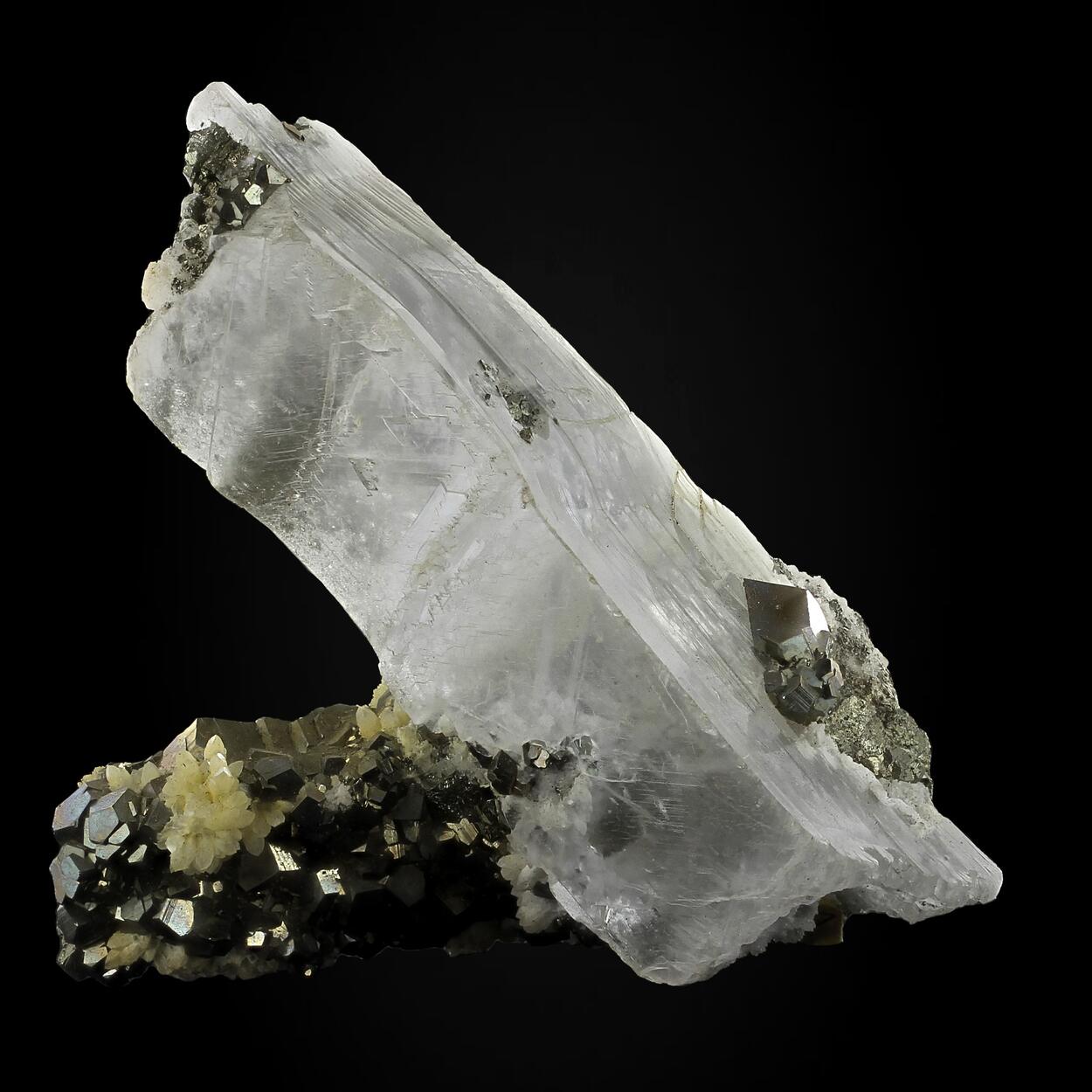 Gypsum With Pyrite
