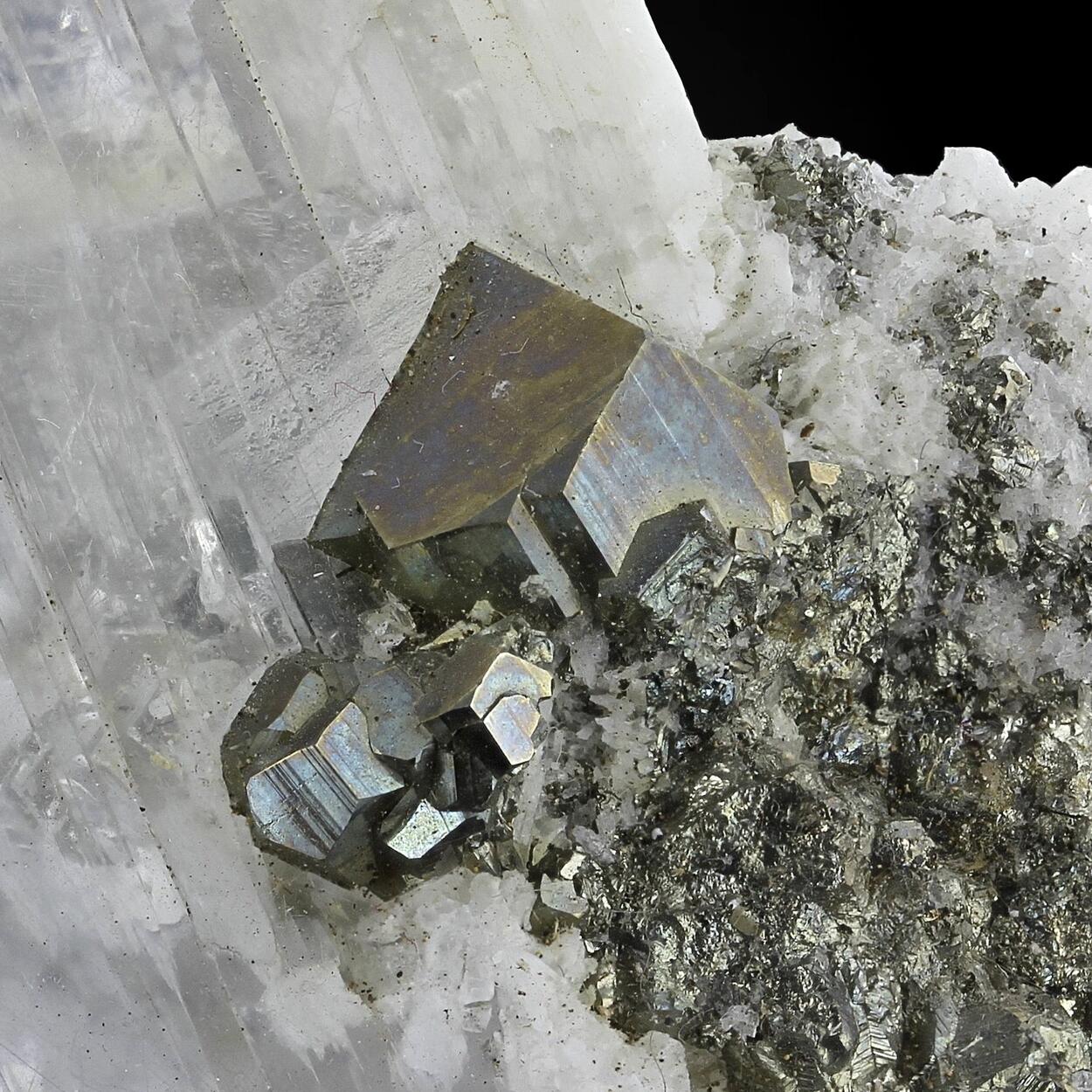 Gypsum With Pyrite