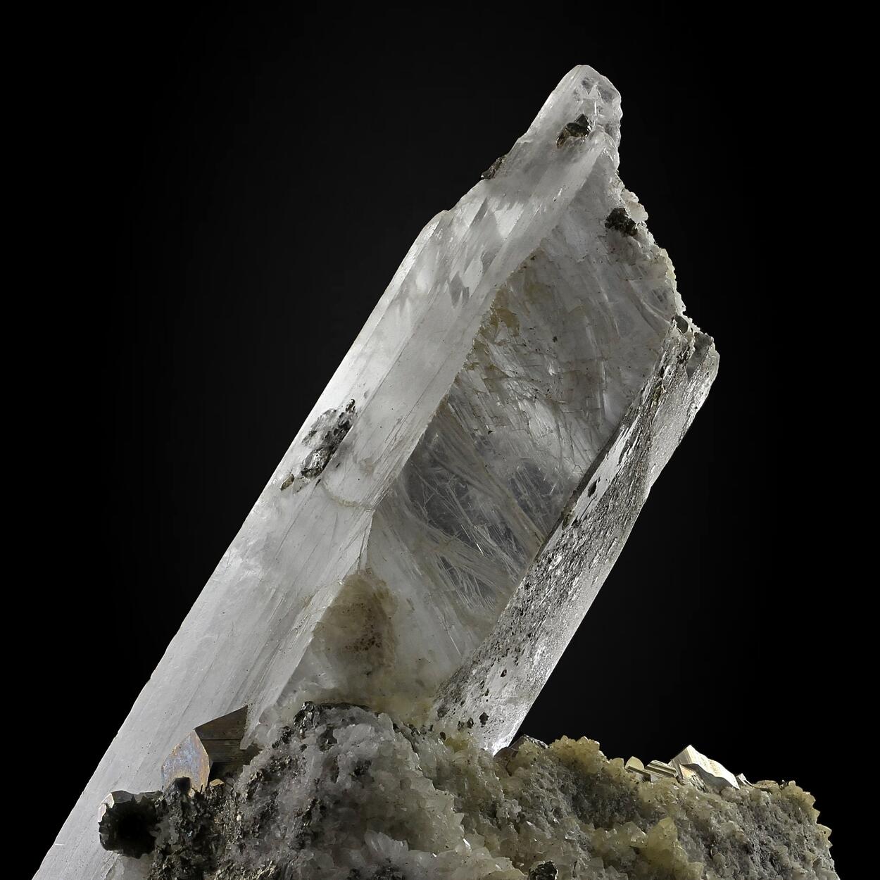 Gypsum With Pyrite