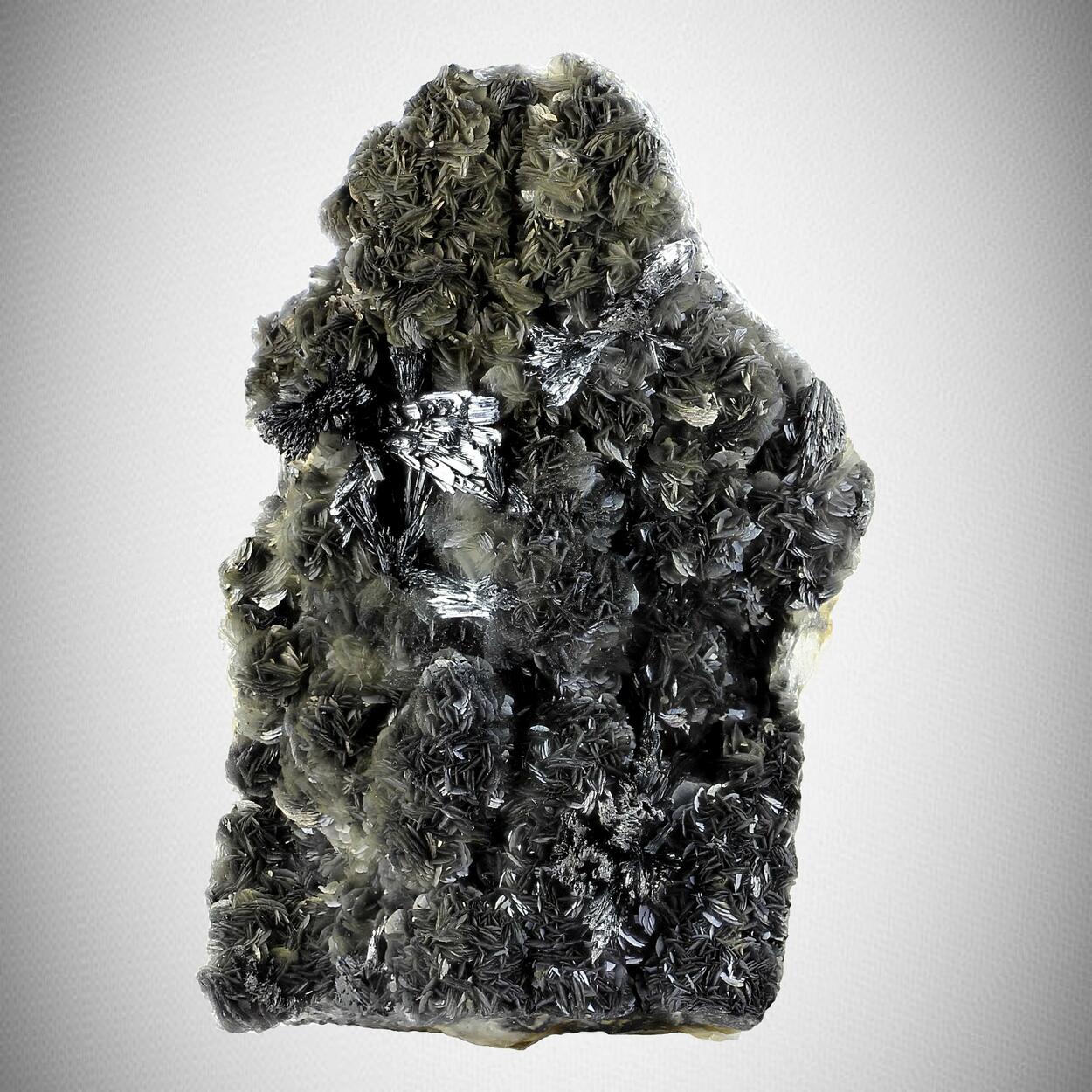 Stibnite & Calcite With Inclusions